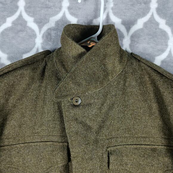 Vintage Military Wool Battle Dress Blouse Jacket Bond Clothes Shop Mens Size 6 - Picture 13 of 13